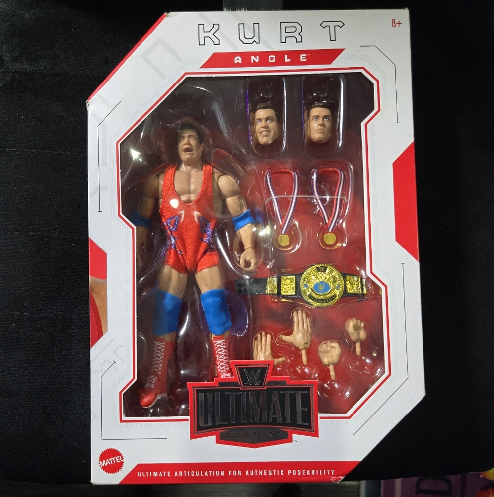 WWE Kurt Angle Action Figure with Championship Belt